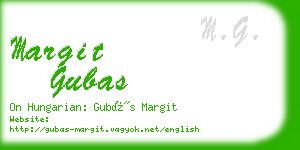 margit gubas business card